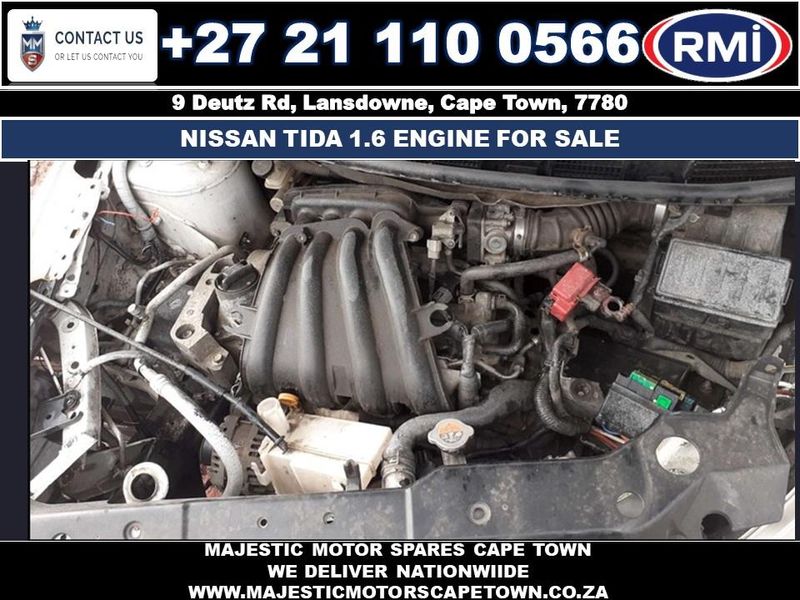 Nissan Tida 1.6 used engine for sale