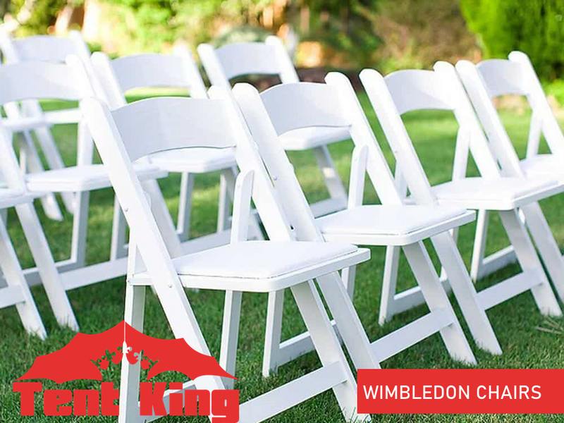 White wimbledon online chairs