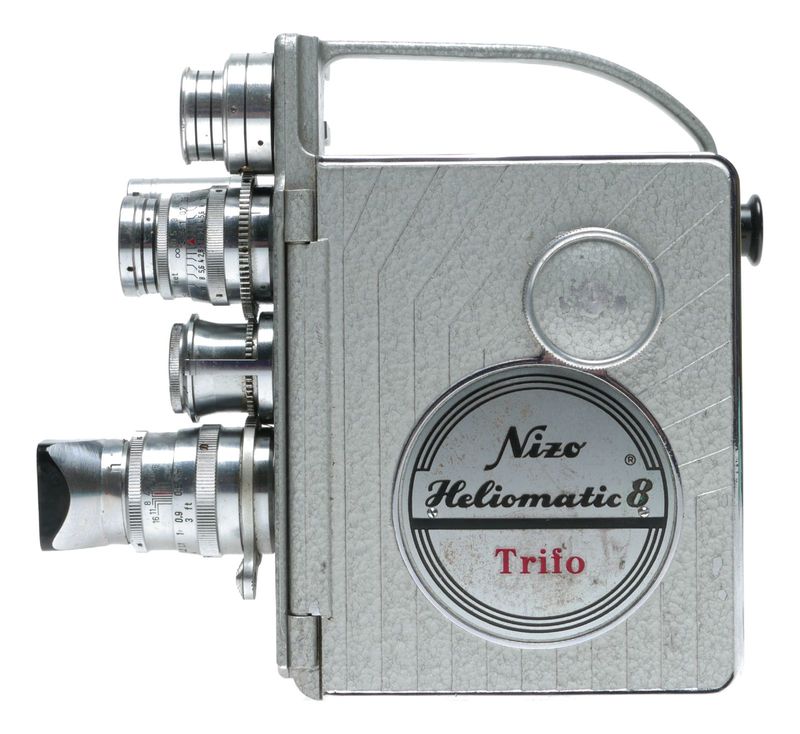Nizo Heliomatic 8mm Trifo Cine Camera Heligaron 1.6/6.5 Xenoplan 1.9/13