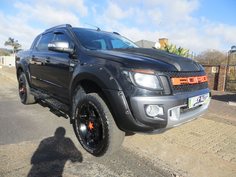 2014 Ford Ranger 3.2 TDCi Wildtrak 4x2 D/Cab AT, Black with 109000km available now!