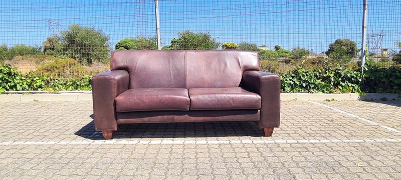 Kudu Leather Couch 2 Seater Almost New Condition | Contact 0818407199