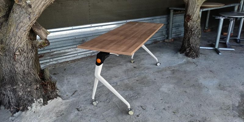 Office Folding Table mobile  Adustible-table in  Neat Condition sale | Contact 0818407199