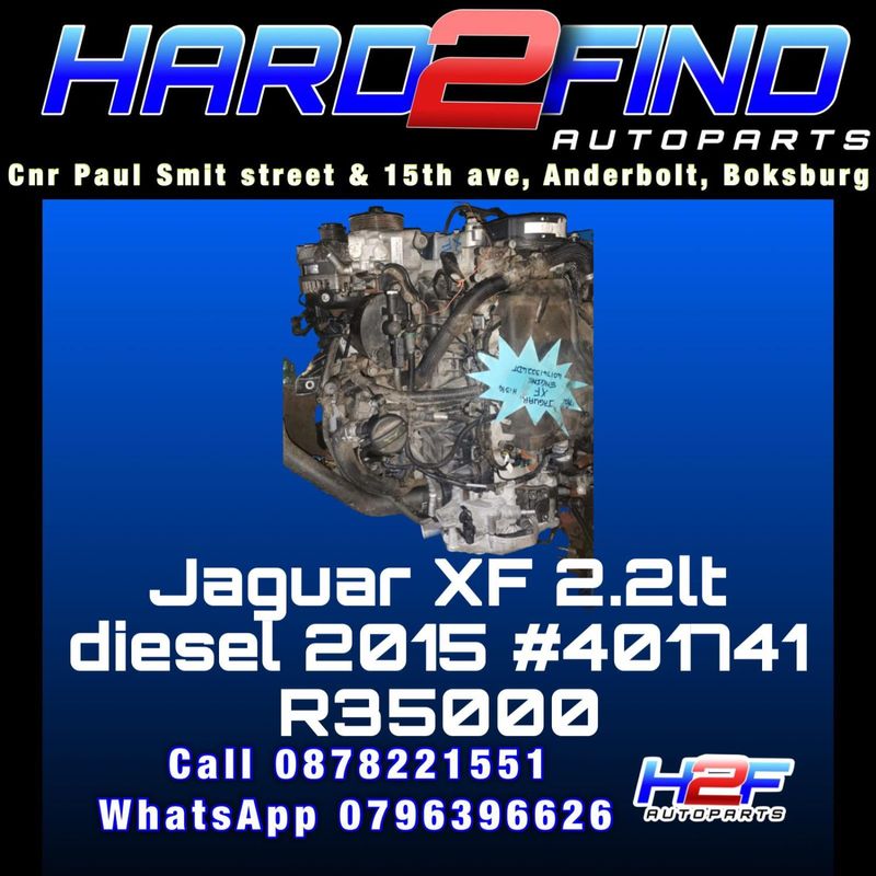 JAGUAR XF 2.2LT DIESEL 2015 #401741 COMPLETE ENGINE