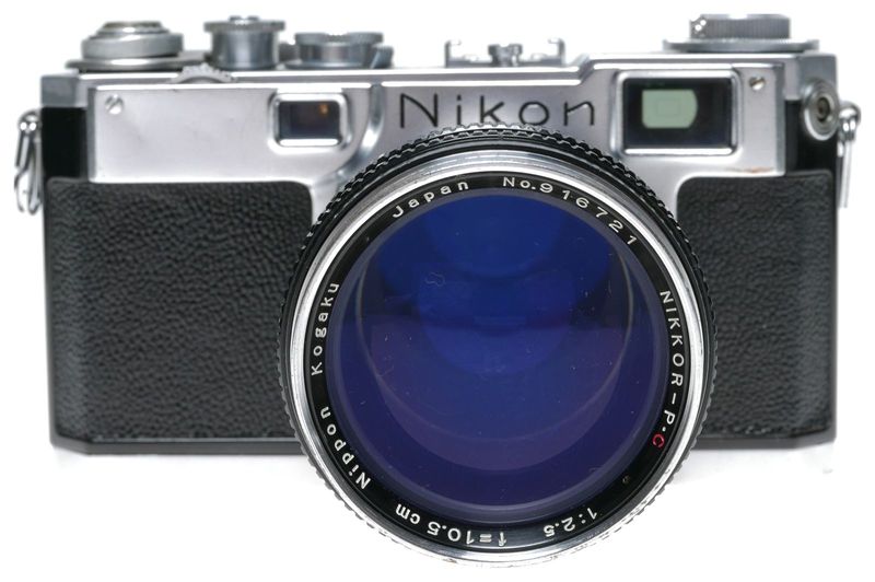 Nikon S2 RF vintage 35mm film camera Nikkor 2.5 f&#61;10.5cm lens