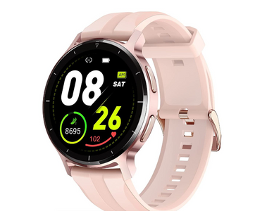 Letsfit - Iw4 Smart Watch - Gold Pink Case With Pink Band Working Completely