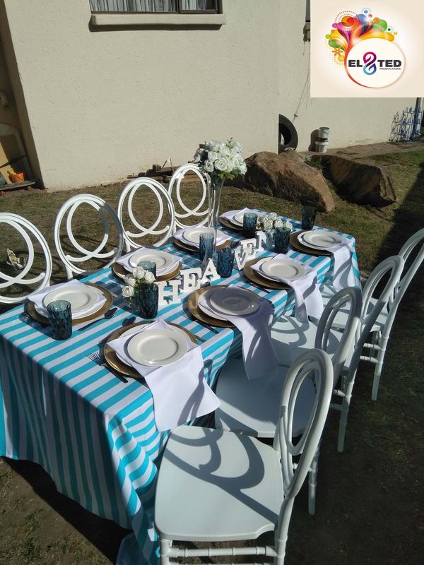 Equipment Hire for all ocassions, baby and bridal showers, kiddies parties, weddings, unveilings