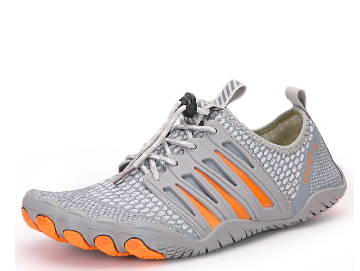 Gently Used Aqua Soles Water Shoes Beach Shoes V2 - Grey - Unisex UK 7 -