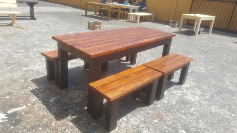 WOODEN PATIO BENCHES, GARDEN BENCHES