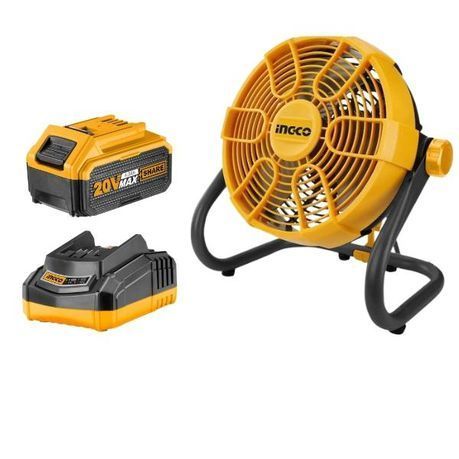 INGCO - Cordless Fan With Battery (4.0Ah) and Charger