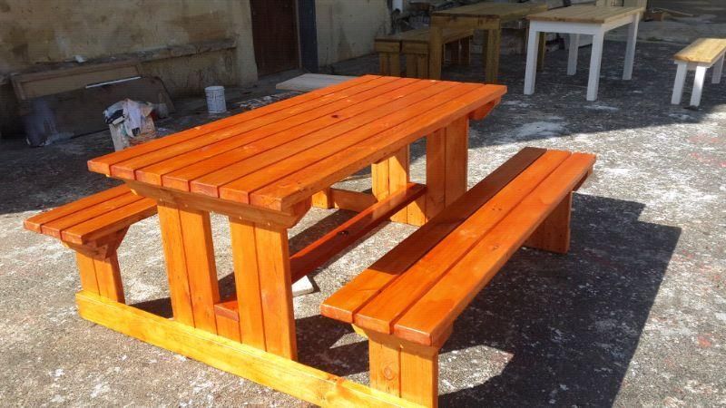 QUALITY WOODEN PATIO BENCHES