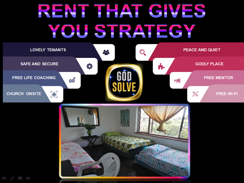 COLLEGE STUDENTS ACCOMMODATION IN DURBAN. GODSOLVE ROOMS HAS ONSITE PRAISE AND WORSHIP.