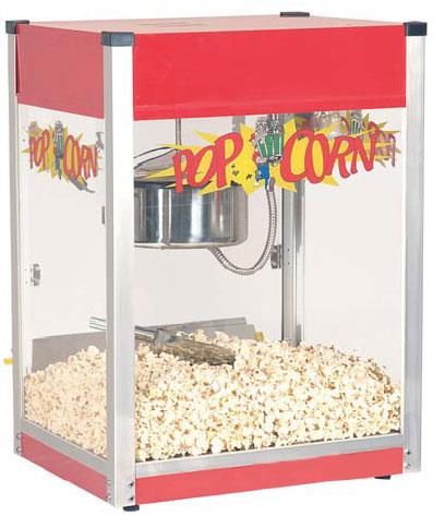 Popcorn Machines Gas n Electric 6oz 8oz 16oz With warranty Available in Demo n New