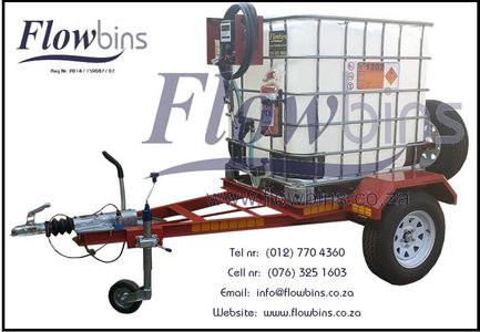 NEW 1000Lt to 3000Lt Flowbin Diesel / Paraffin Bowser Trailers from R28290