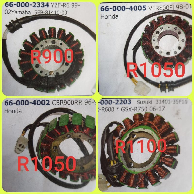 Stators.Starter Relay,Regulators for bikes