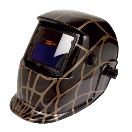 Matweld Helmet Auto Dark with GrIndustrial  Black Web
