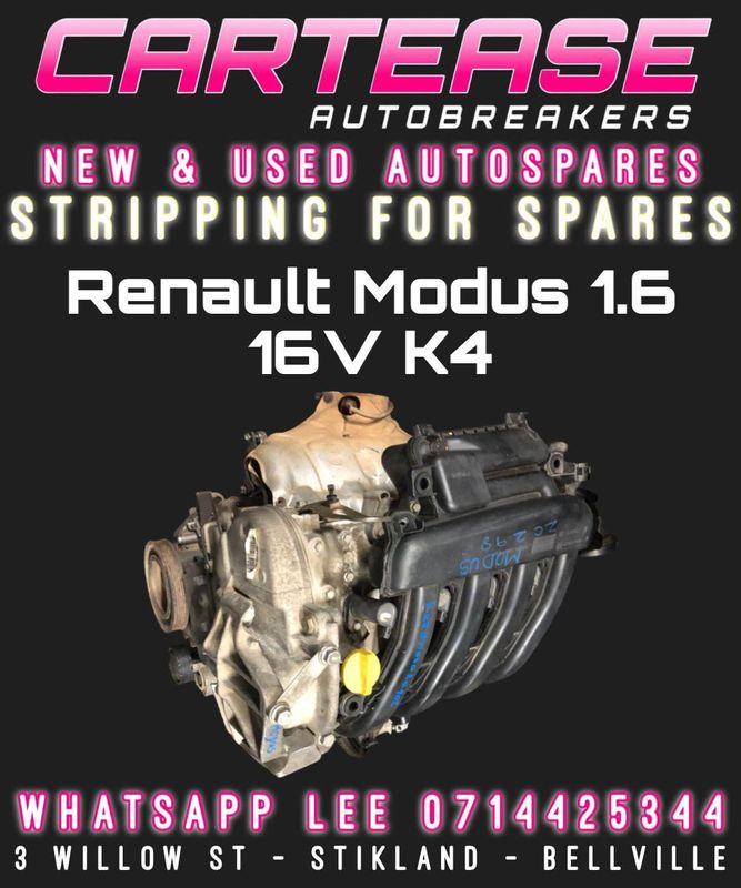 RENAULT MODUS 1.6 16V #K4 COMPLETE ENGINE