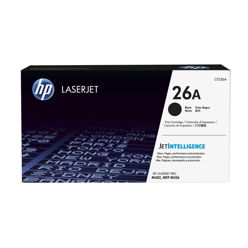 HP 26A Black Toner Cartridge 3,100 Pages Original CF226A Single-pack - Brand New