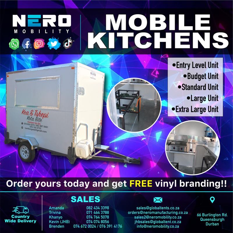 Mobile Cold Room - Mobile Freezer - Mobile Kitchens - VIP Toilets