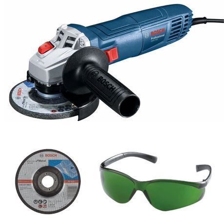 Bosch - Angle Grinder GWS 700 &#43; 5x Cutting Discs &amp;  Safety Eyewear, Green