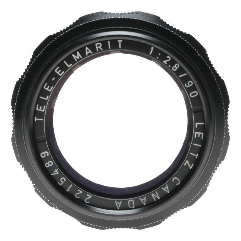 Black Tele-Elmarit 1:2.8/90 mm Leica M Leitz f&#61;90mm F2.8 prime lens