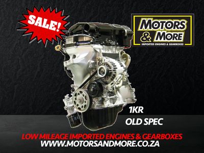 Toyota Yaris 1KR 1.0 Old Spec Engine For Sale No Trade in Needed