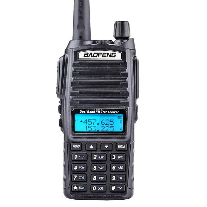 Long Range Vhf Uhf Transceiver  Walkie-Talkie 5W PTT Handheld Radio UV-82