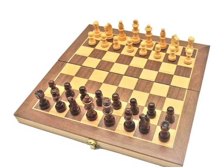 Gently Used Wooden Chess Board -