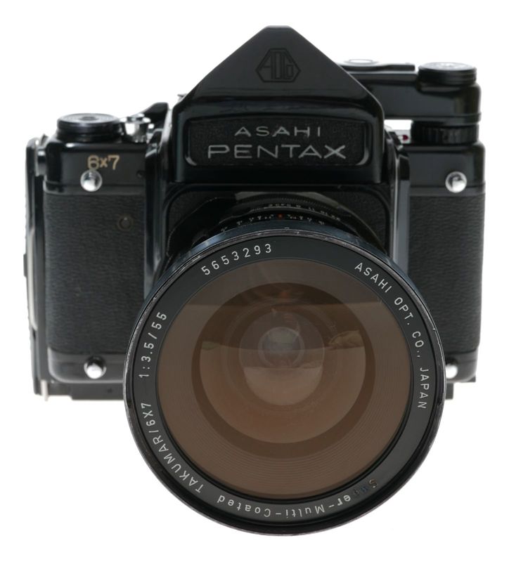 Asahi Pentax 6x7 Film Camera SMC Takumar 3.5/55 Polaroid Back