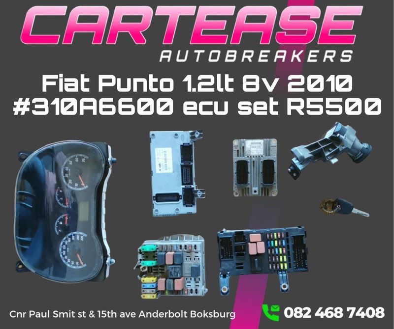 FIAT PUNTO 1.2LT 8V 2010 ECU SET