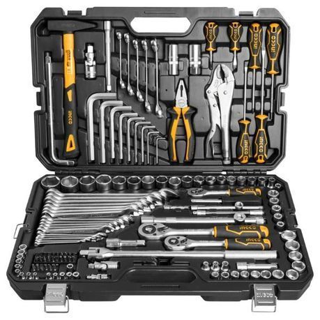 Ingco – Combination Hand Tools Set / DIY Hand Tools Set – 142 Piece