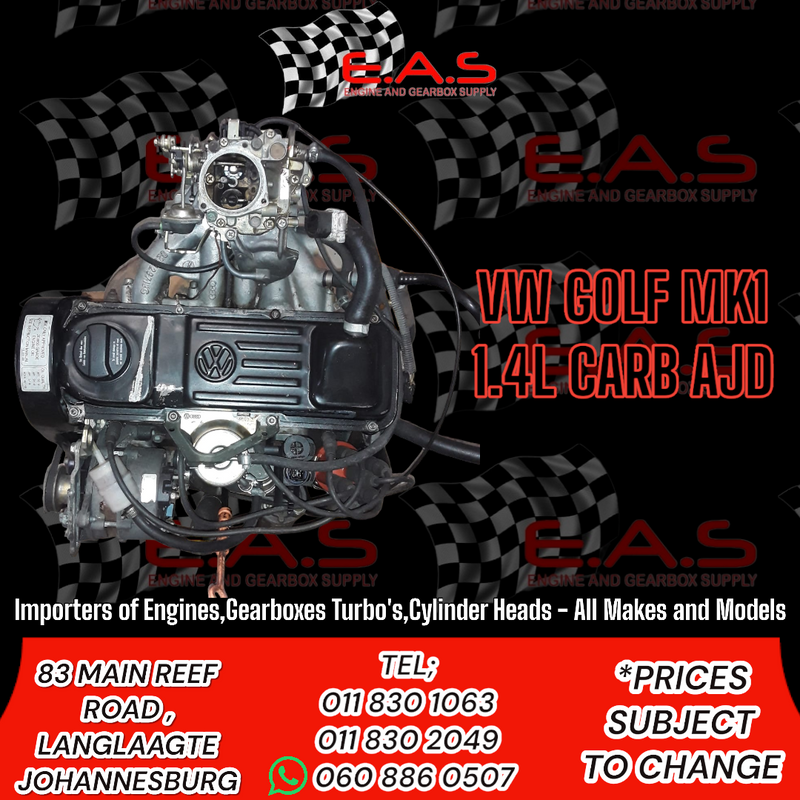 AJD - VW MK1 1.4L CARB ENGINE