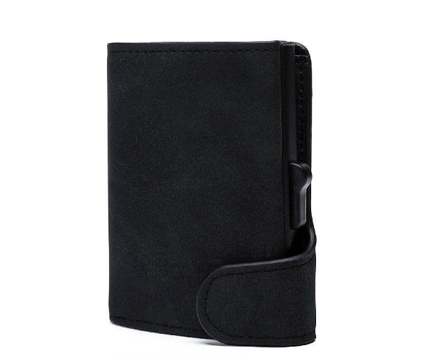 Nearly New Black Pop-Up Tri-Fold Wallet -