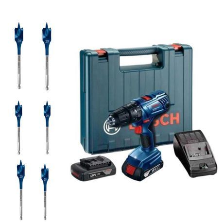 Bosch - Cordless Drill with 2.0Ah Battery and Charger