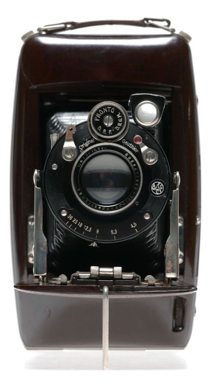 Ebner Folding Bakelite Film Camera 6x9 Rodenstock Trinar 1:4.5 f&#61;10.5cm