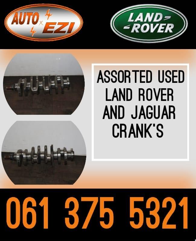 Assorted Land Rover and Jaguar Cranks for sales