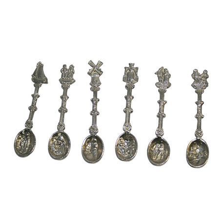 Vintage Collection Steel Spoons - 6 Pieces Set