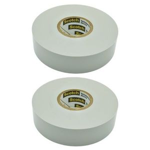 Scotch - Vinyl Electrical Tape 3m White - Pack of 2