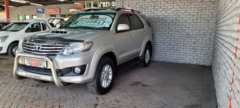 Silver Toyota Fortuner 3.0 D-4D Raised Body AT with 229640km available now!