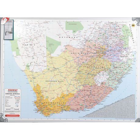 Parrot Wall Map - South Africa (1200 x 900mm)
