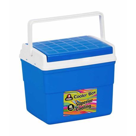 Pride - Cooler Box - Camping &amp;  Outdoors - Coolers &amp;  Refrigeration - 8L - Blue, Silver