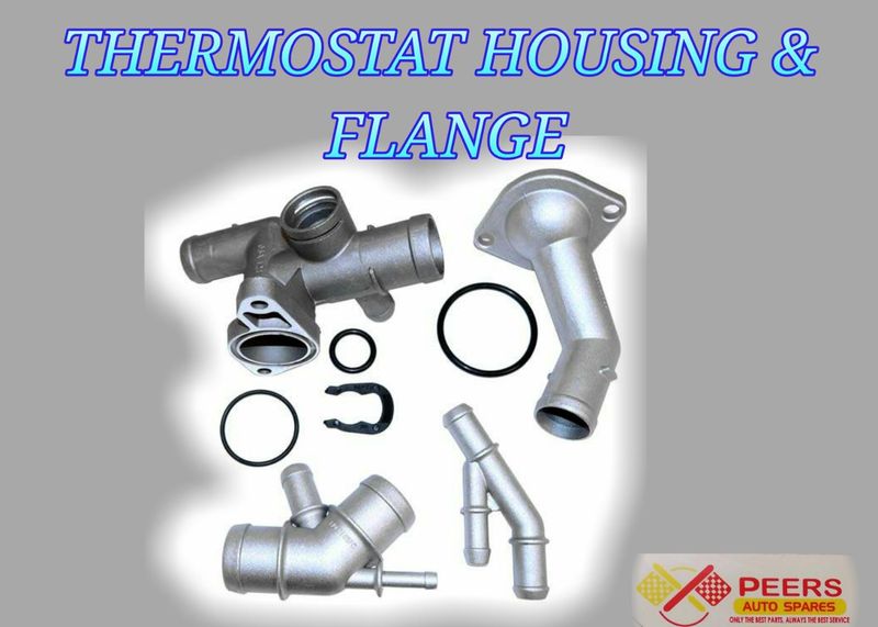 THERMOSTAT , THERMOSTAT HOUSING AND WATER FLANGE FOR MOST VEHICLES