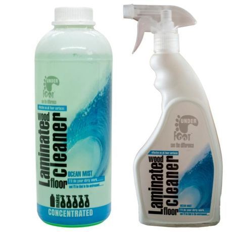 Under Foot - Laminated Wood Floor Cleaner - 750ml and 1L Refill - Ocean Mist