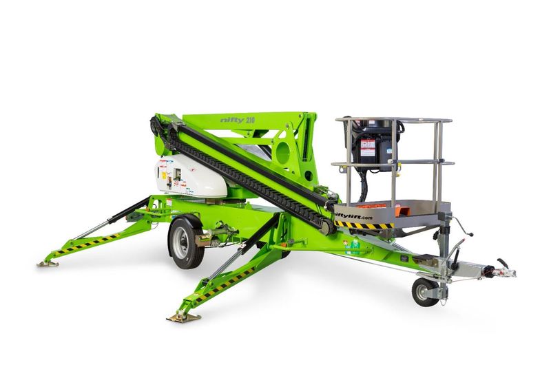 NiftyLift 210 Cherry Picker Trailer Mount Aerial Platform for sale.