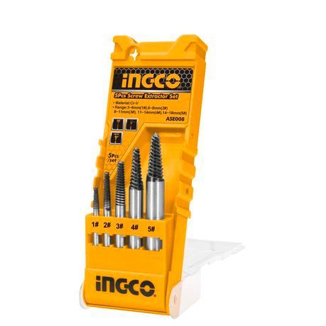 Ingco - Screw Extractor Set (5 Pieces)