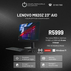 I5 8th Gene Lenovo M920z 23inch Aio For R5999