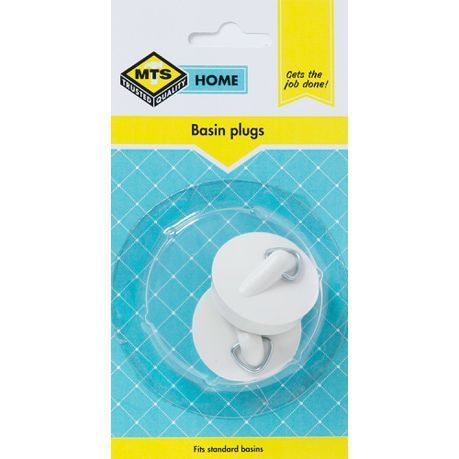 MTS Home Basin Plug White 2 Piece