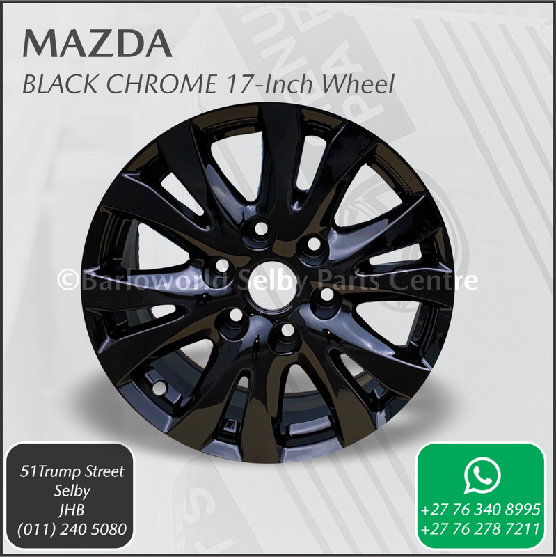 New Genuine Mazda Black Chrome 17-inch Wheels