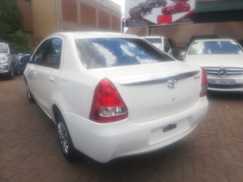 2015 Toyota Etios 1.5 Xs Sedan, White with 68000km available now!