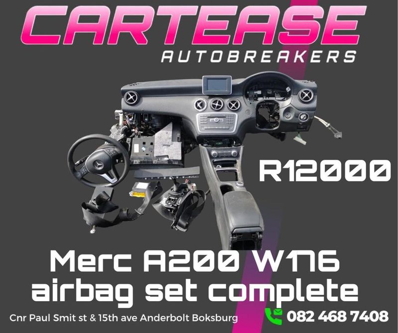 MERCEDES BENZ A200 W176 COMPLETE AIRBAG SET