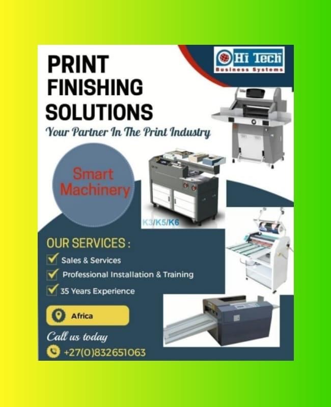 WE ARE THE LARGEST IMPORTERS  AND EXPORTERS OF PRINT FINISHING SOLUTIONS